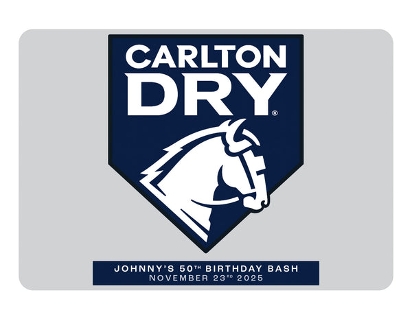 CARLTON DRY 6 x 700ml Picture AND/OR Text Label (beer not included)