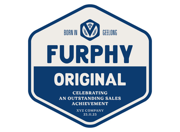 Furphy Original 24 x 375ml Stubby labels with PICTURE AND/OR TEXT (beer not included)