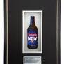 TOOHEYS NEW Deluxe Framed Beer bottle with Engraving (50cm x 34cm) (beer not included)