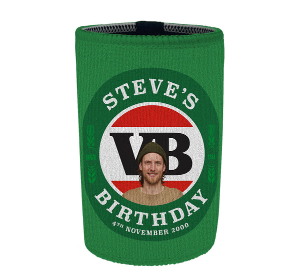 VICTORIA BITTER Personalised Stubby Holders with PICTURE and/or TEXT (Volume Discounts)