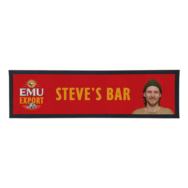 Emu Export Personalised Bar Mats with PICTURE and/or TEXT