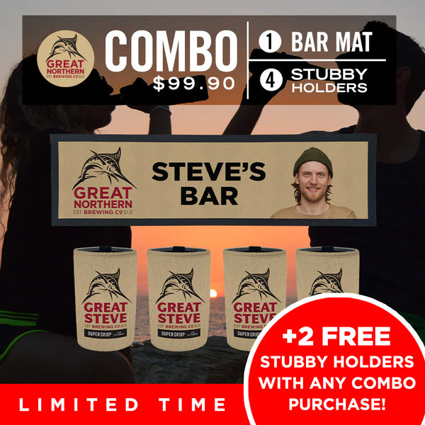Great Northern Bar Mat plus 8 x Coolers (NAME CHANGE) Combo