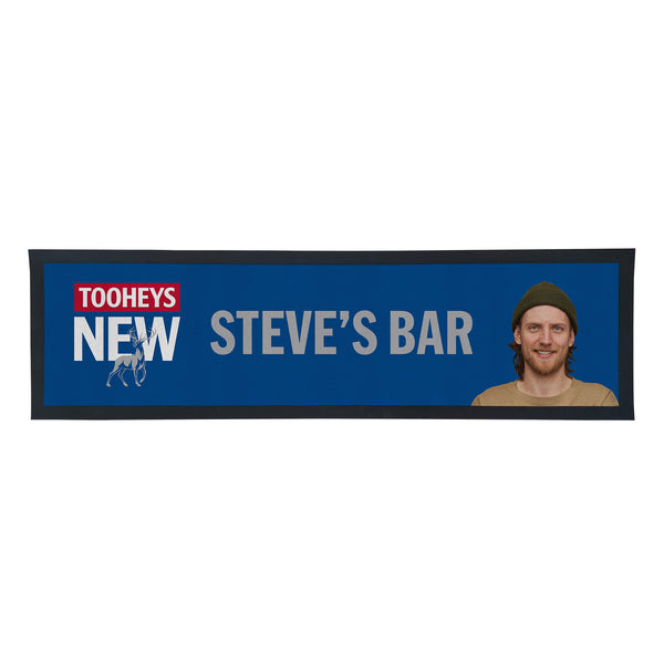 TOOHEYS NEW Personalised Bar Mats with PICTURE and/or TEXT