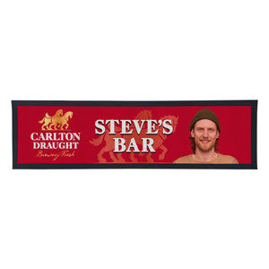 CARLTON DRAUGHT Personalised Bar Mats with PICTURE and/or TEXT