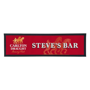 CARLTON DRAUGHT Personalised Bar Mats with PICTURE and/or TEXT
