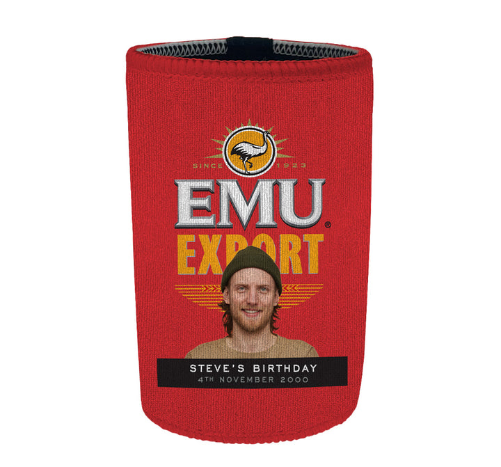 EMU EXPORT Personalised Stubby Holders with PICTURE and/or TEXT