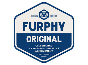 Furphy Original 24 x  375ml Stubby labels with PICTURE AND/OR TEXT (beer not included)