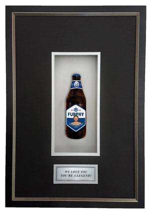 Furphy Original Deluxe Framed Beer bottle with Engraving (50cm x 34cm) (beer not included)