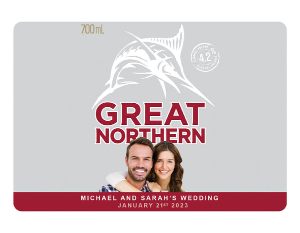 GREAT NORTHERN ORIGINAL 6 x 700ml Picture Label (beer not included)