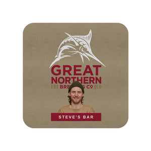GREAT NORTHERN ORIGINAL 6 x Personalised Neoprene Coasters with PICTURE and TEXT