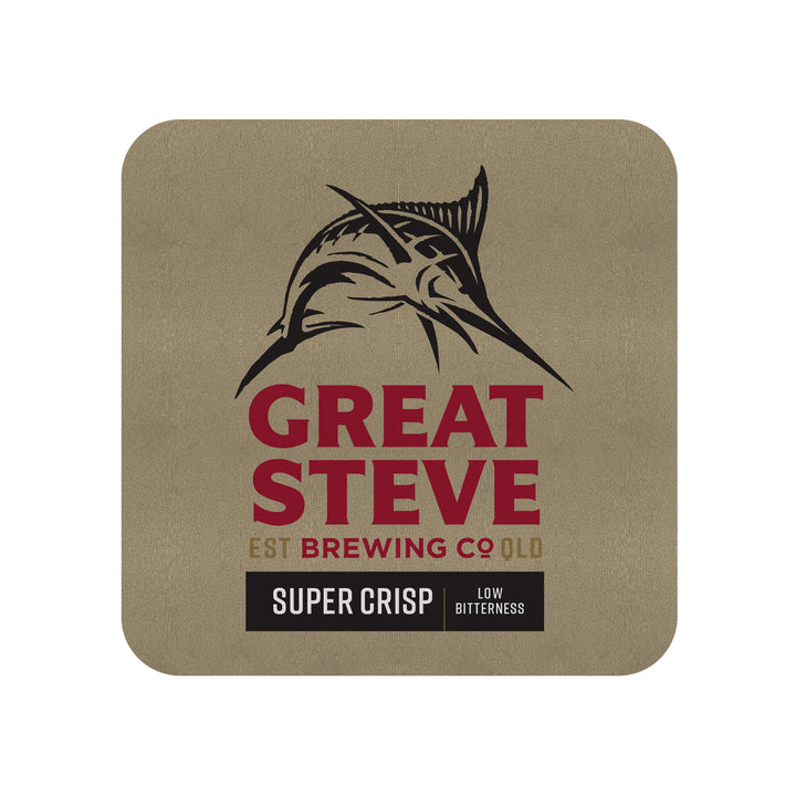 GREAT NORTHERN SUPER CRISP 6 x Personalised Neoprene Coasters NAME CHANGE