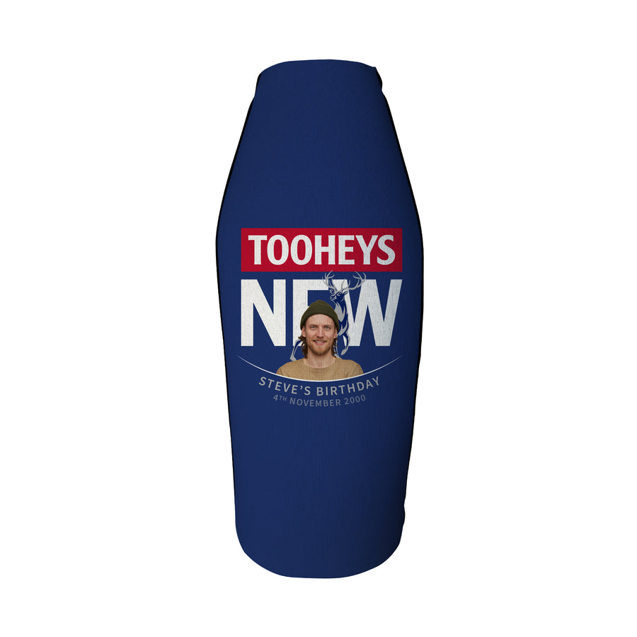 Tooheys New Personalised Long Neck Zip Up Coolers with PICTURE and/or TEXT
