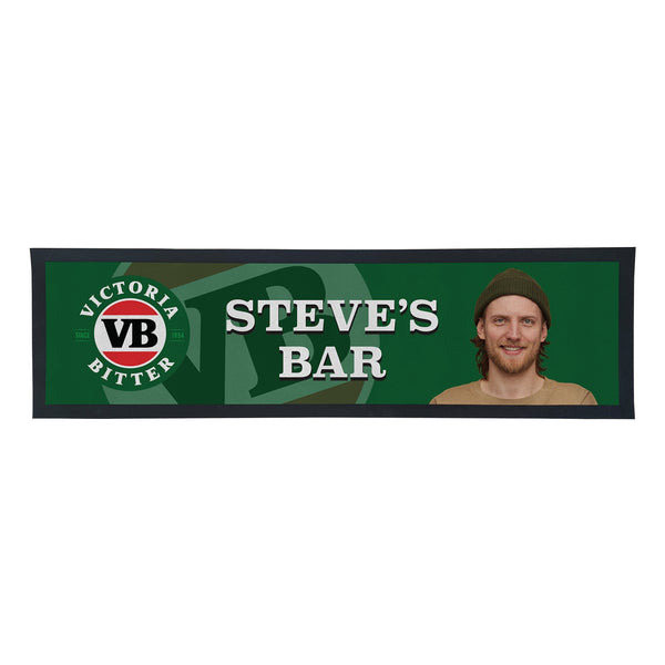 VICTORIA BITTER Personalised Bar Mats with PICTURE and/or TEXT