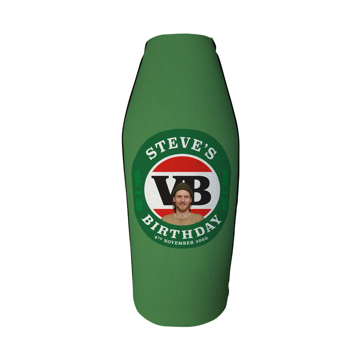 VICTORIA BITTER Personalised Long Neck Zip Up Coolers with PICTURE and/or TEXT