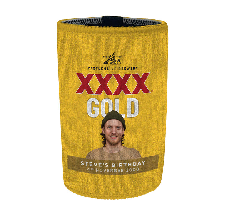 XXXX GOLD Personalised Stubby Holders with PICTURE and/or TEXT