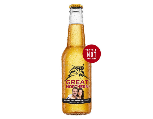 GREAT NORTHERN SUPER CRISP 24 x 330ml Picture Labels (beer not included)