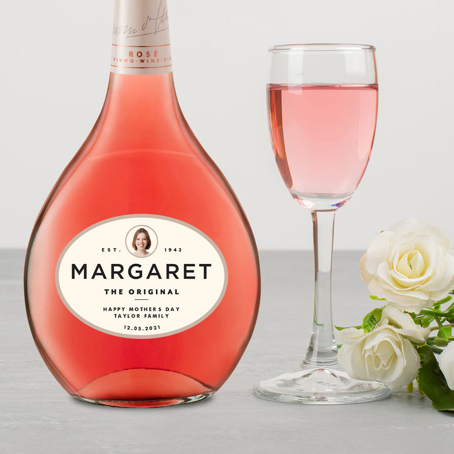 6 x MATEUS ROSE 750ml COMPLIMENTARY LABEL WITH PICTURE AND/OR TEXT (wine not included)