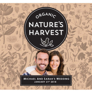 6 x 750ml Nature's Harvest Shiraz labels with PICTURE & TEXT-My Brand And Me