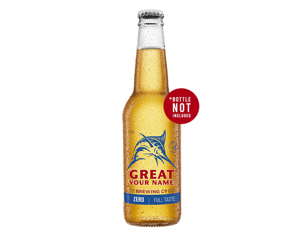 GREAT NORTHERN ZERO 24 x 330ml NAME CHANGE only Stubby label (beer not included)