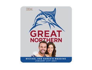 GREAT NORTHERN ZERO 24 x 330ml Picture Labels (beer not included)