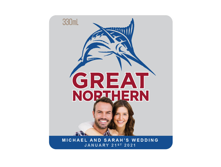 GREAT NORTHERN ZERO 6 x 330ml Picture Label (beer not included)