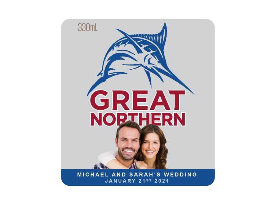 GREAT NORTHERN ZERO 6 x 330ml Picture Label (beer not included)