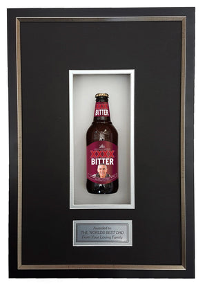 XXXX BITTER Framed Beer Bottle (44cm x 24cm) (beer not included)